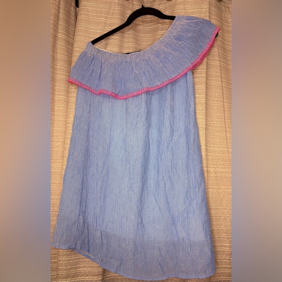 Lilly Pulitzer Off-The-Shoulder Dress – Size XS 💙 - Picture 3 of 6